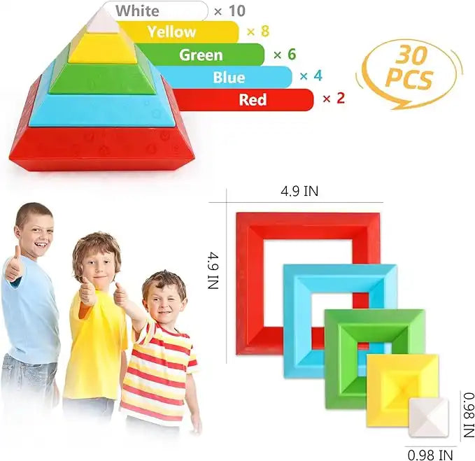 WEIQUEEN Variety blocks pyramid stacking game toys Parent-child interaction children educational toys