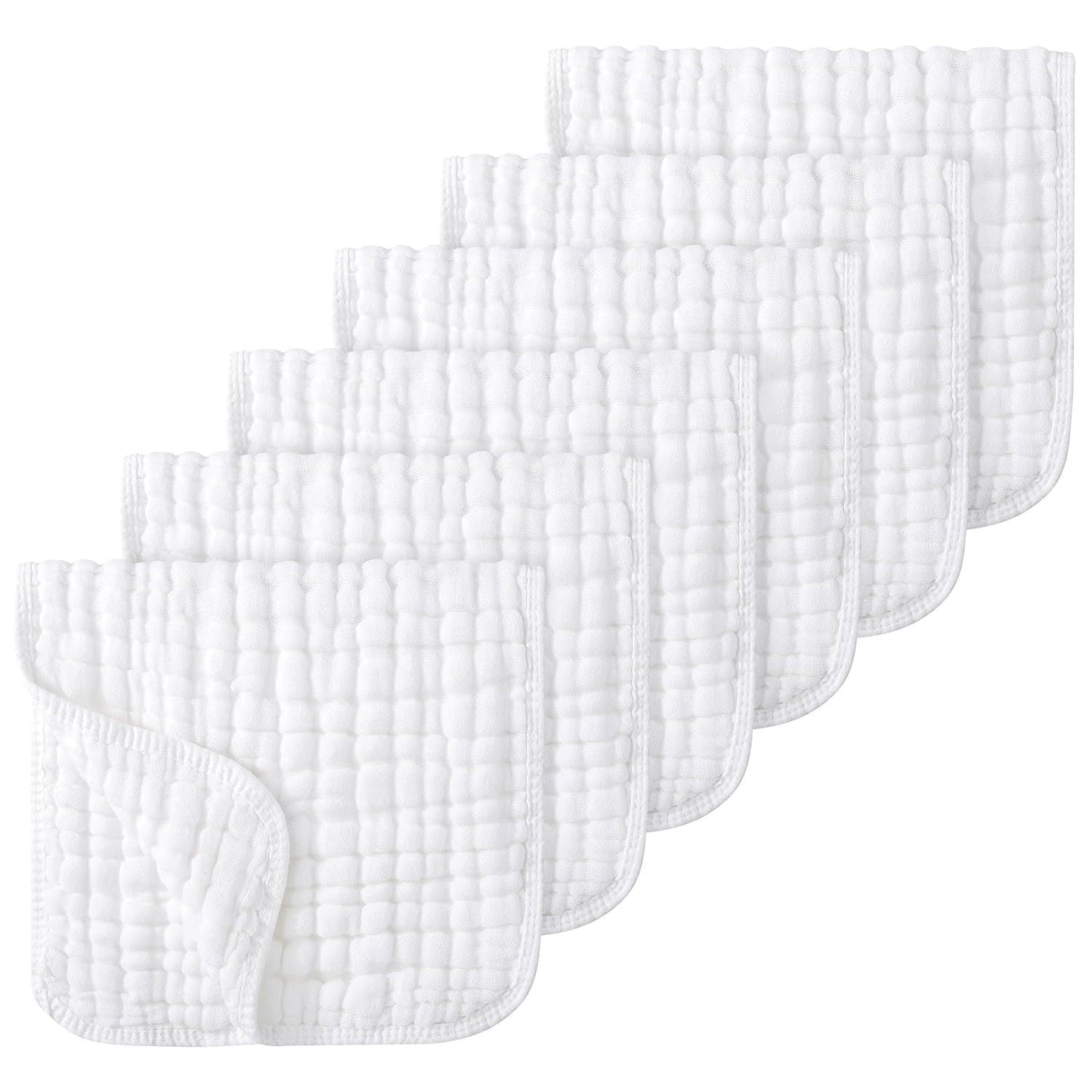 100% Cotton Baby Burping Cloth-6 Pack
