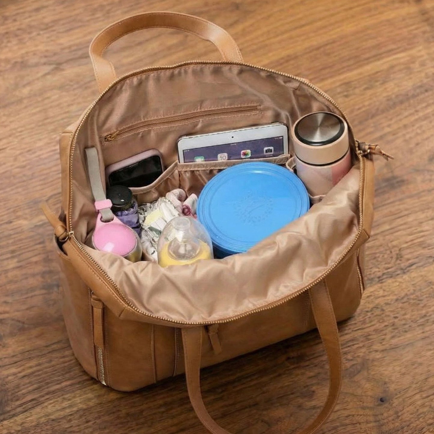 Leather Diaper Backpack