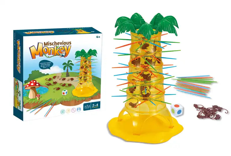 WEIQUEEN Children's tabletop interactive games loopin monkeys tumbling monkeys draw sticks toys gifts prizes