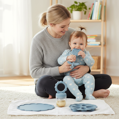 Sunflower Silicone Baby Feeding Set