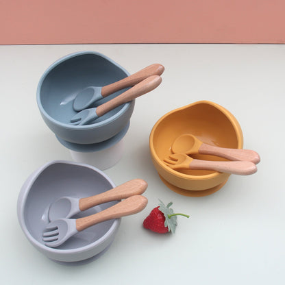 Silicone Feeding Bowl & Utensil Set
