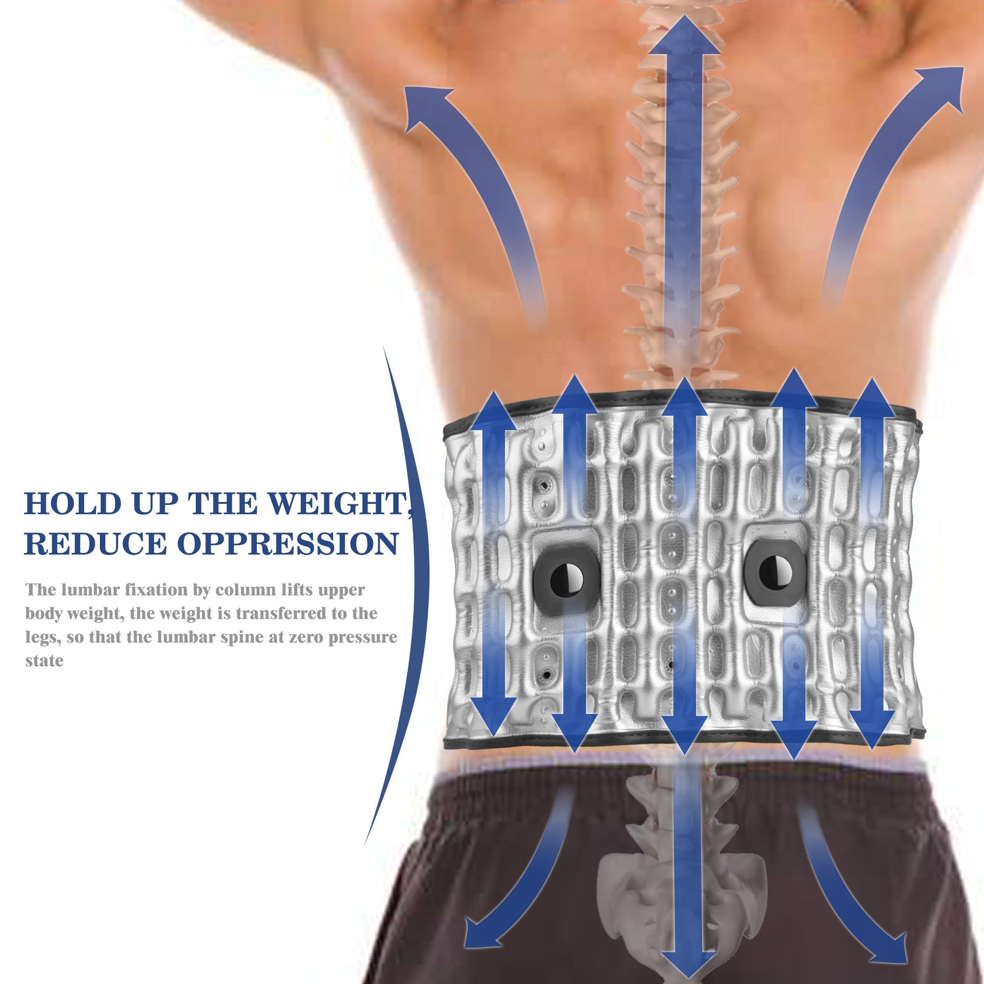 Inflatable Electric HeatingTraction Device, Magnetic Therapy, Hot Compress, Physical Therapy Belt