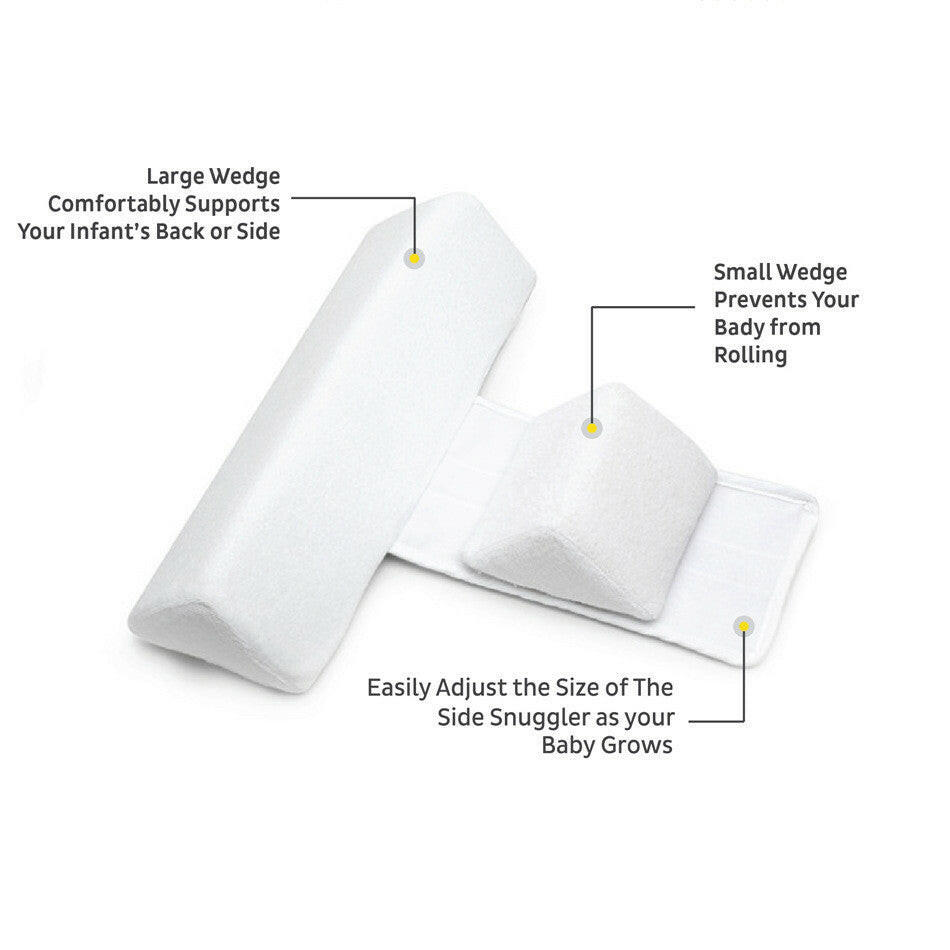 Newborn Baby Side Support Pillow Wedge with Removable Cover