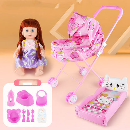 TenderPlay™ Deluxe Baby Doll Stroller & Accessories