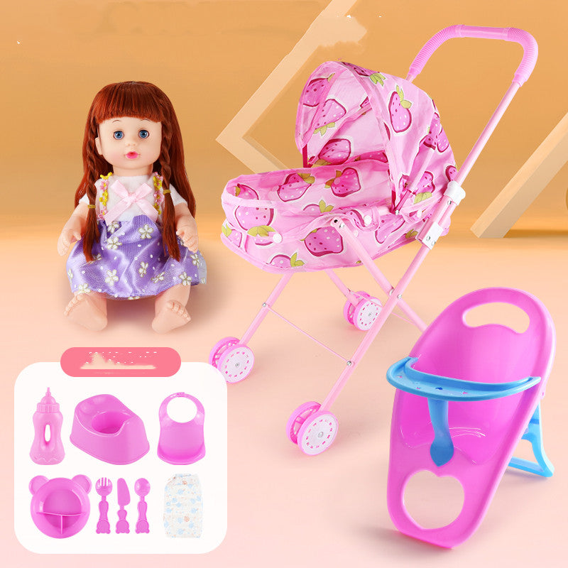 TenderPlay™ Deluxe Baby Doll Stroller & Accessories