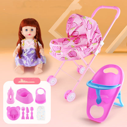 TenderPlay™ Deluxe Baby Doll Stroller & Accessories