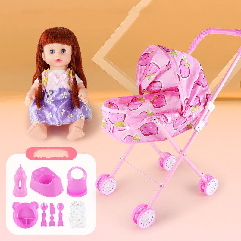 TenderPlay™ Deluxe Baby Doll Stroller & Accessories