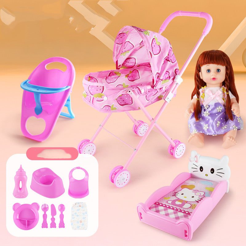 TenderPlay™ Deluxe Baby Doll Stroller & Accessories