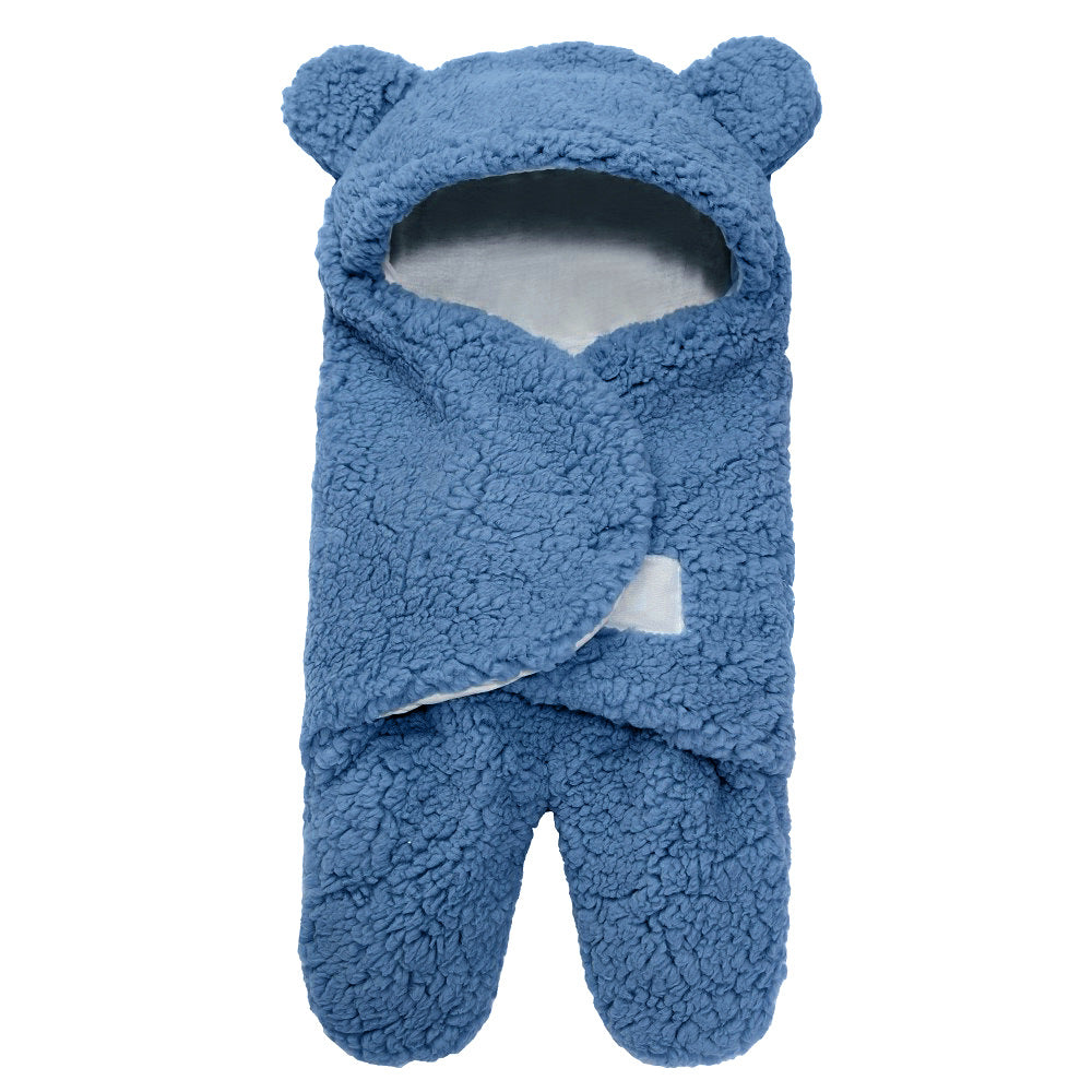 Plush Lamb Baby Swaddling Sleeping Bag