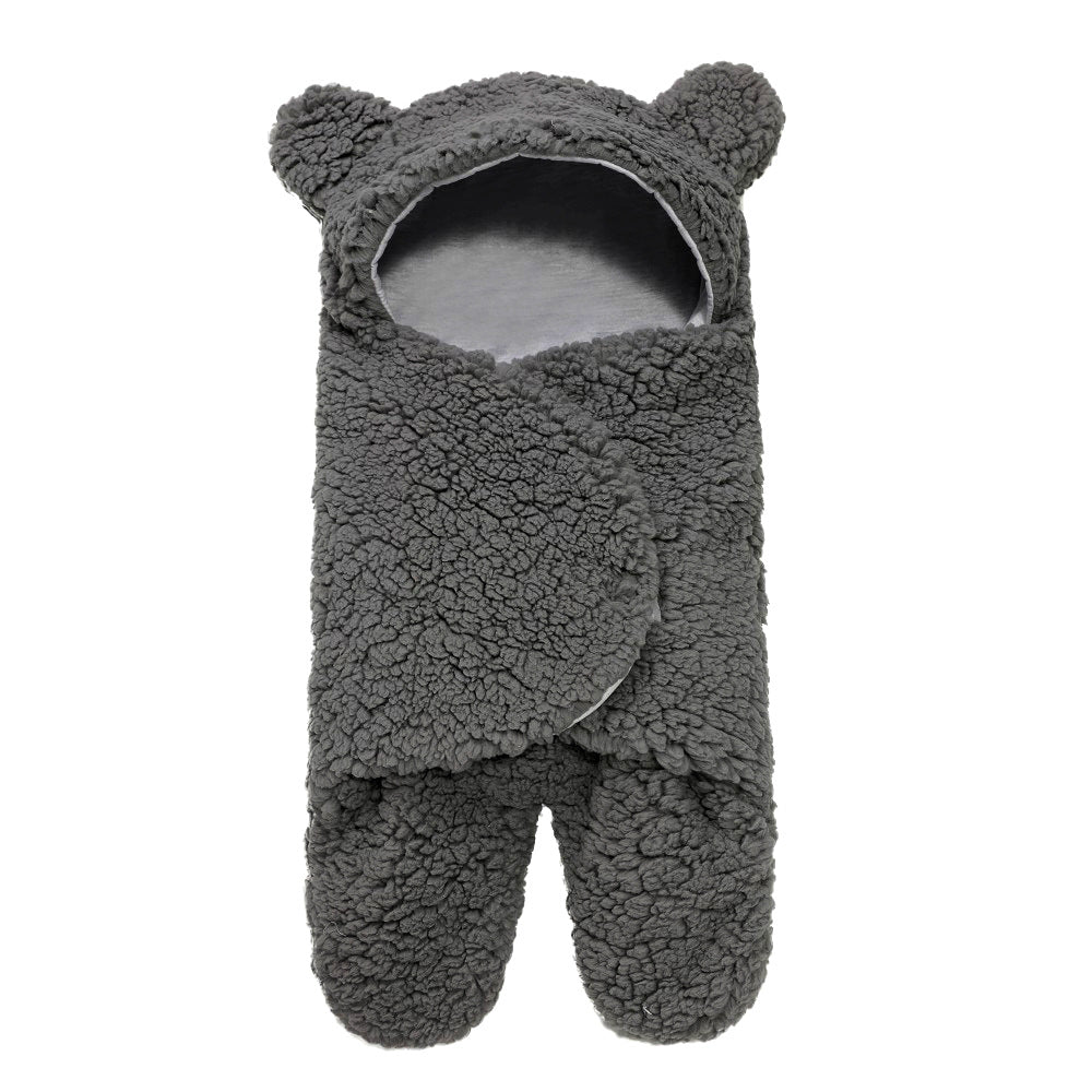 Plush Lamb Baby Swaddling Sleeping Bag