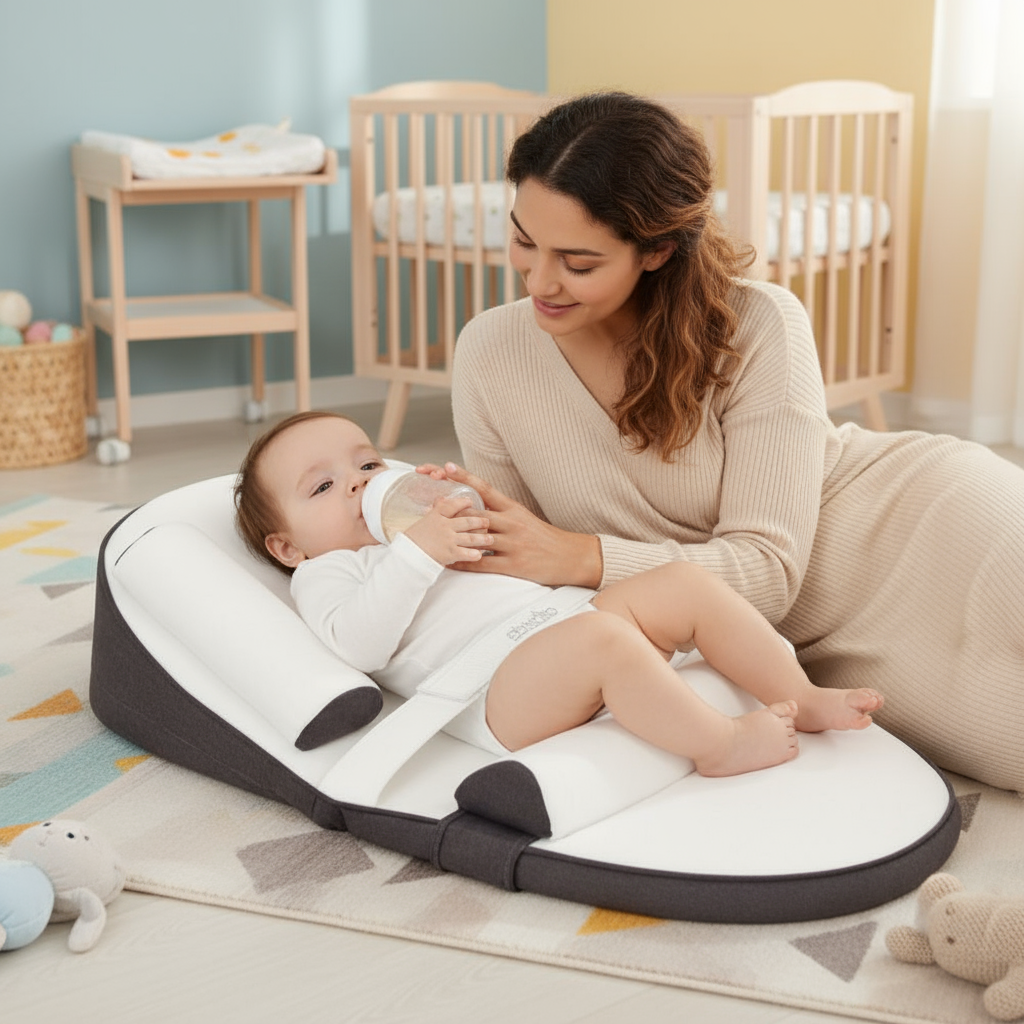 SleepWell™ Ultimate Comfort Anti-Reflux & Anti-Roll Baby Support Bed