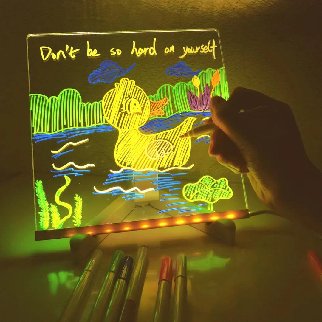 Glow-in-the-Dark LED Drawing Board – Fun Creative Art and Writing Tool for Kids