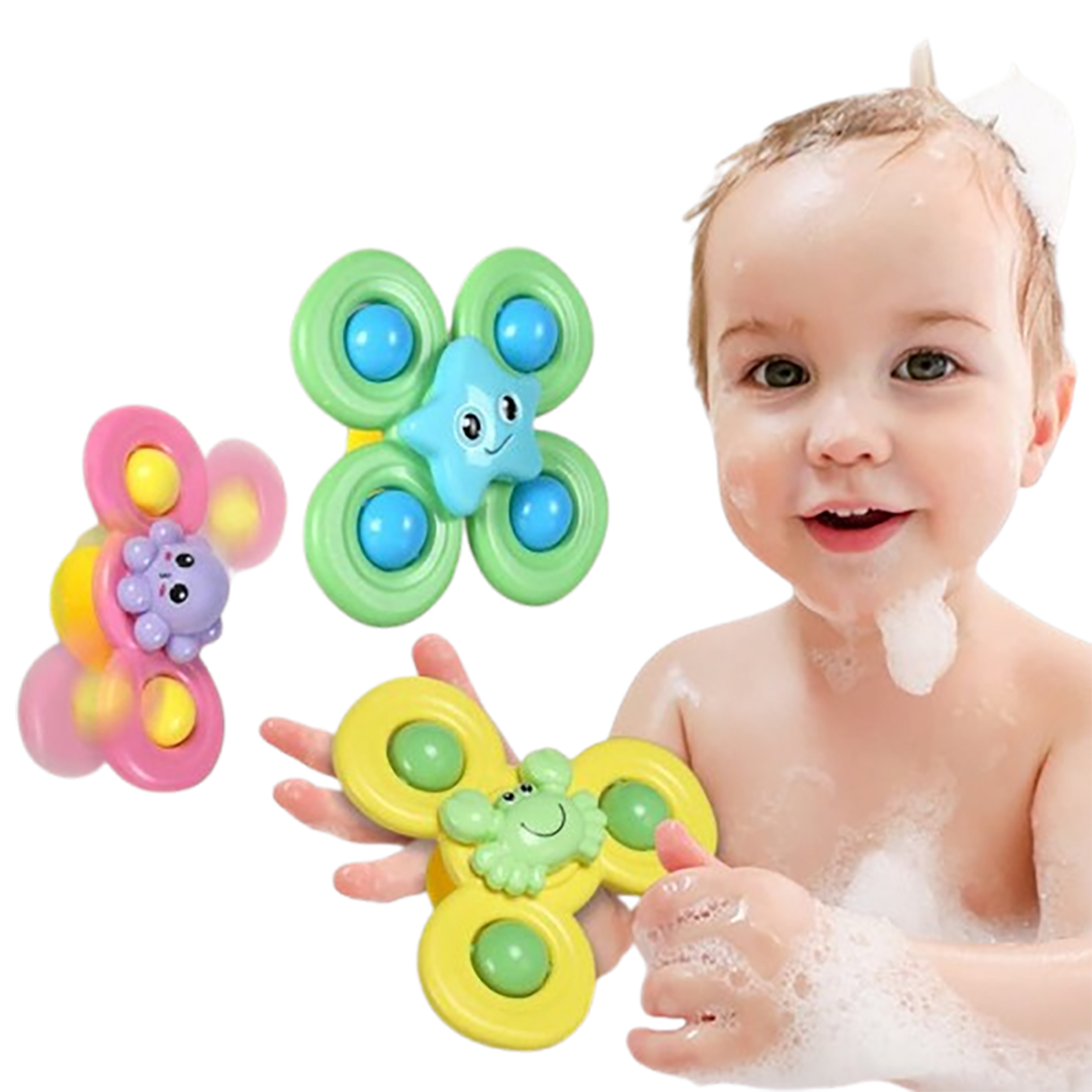 Spinning Suction Cup Toy – Engaging Sensory Play for Babies