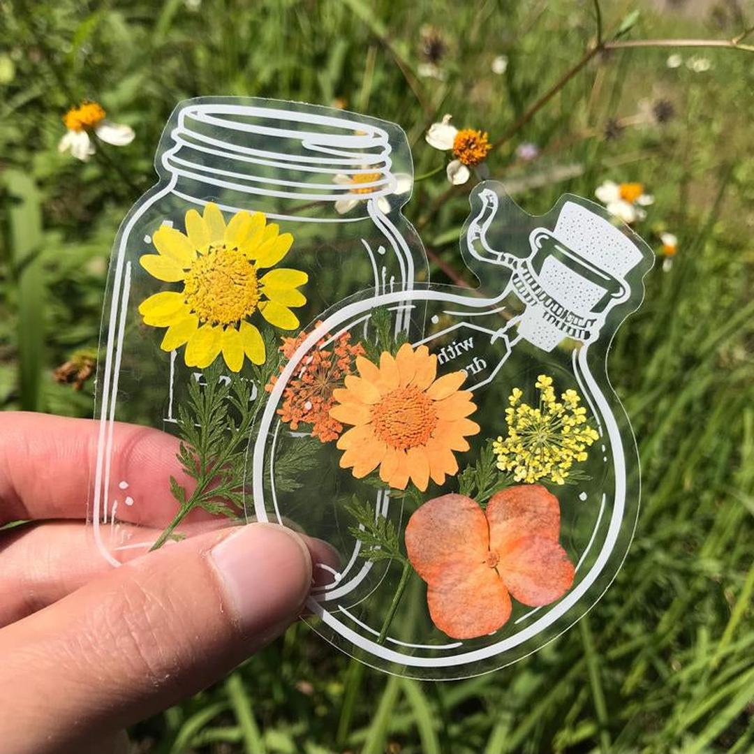DIY Bookmark Set with Pressed Flowers - 30-Piece Collection