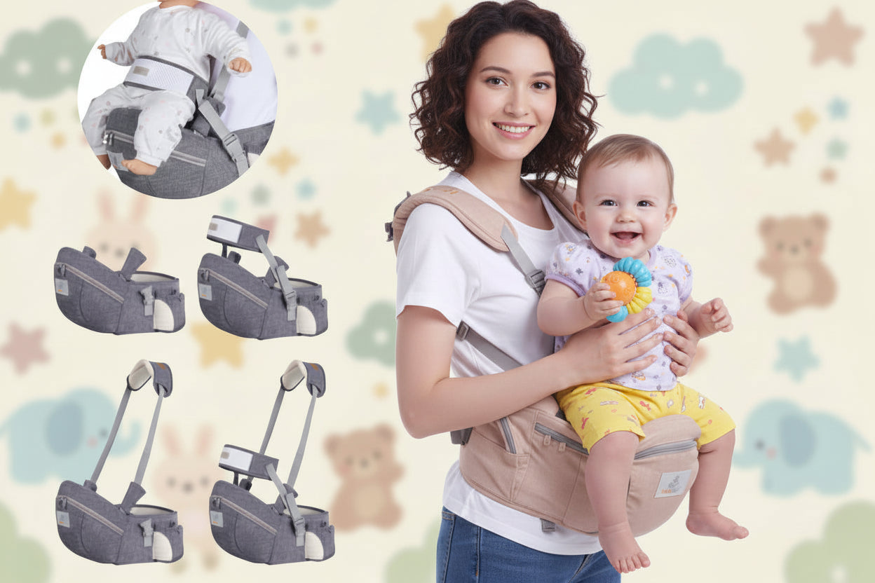 CozyCarry™ Baby Hip Seat Carrier with Safety Belt