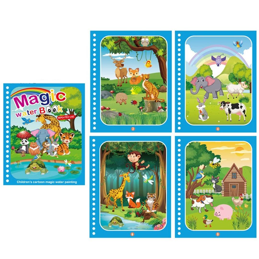 Reusable Mess-Free Magic Water Coloring Book