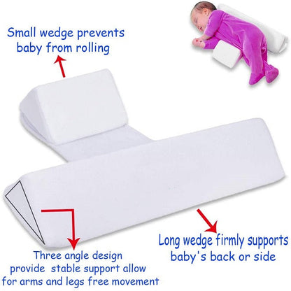 Newborn Baby Side Support Pillow Wedge with Removable Cover