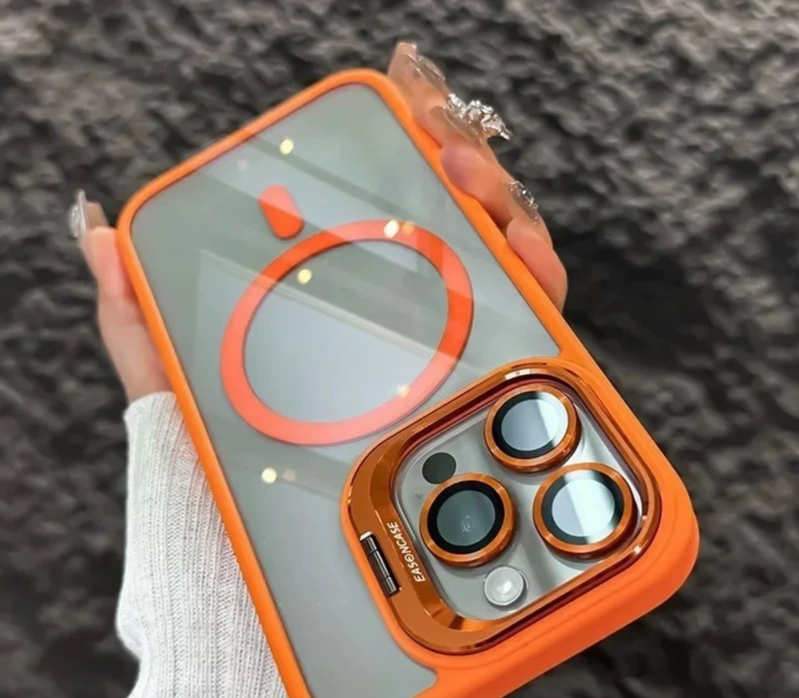 Mobile Phone Case Full-Covered Mirror Apple Drop-Resistant Hard Case
