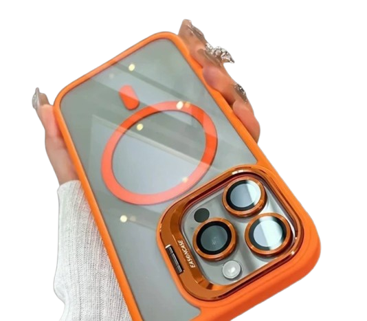 Mobile Phone Case Full-Covered Mirror Apple Drop-Resistant Hard Case