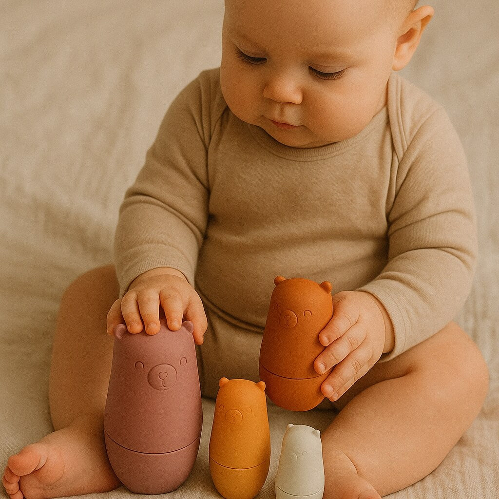 4 Piece Silicone Russian Bear Dolls