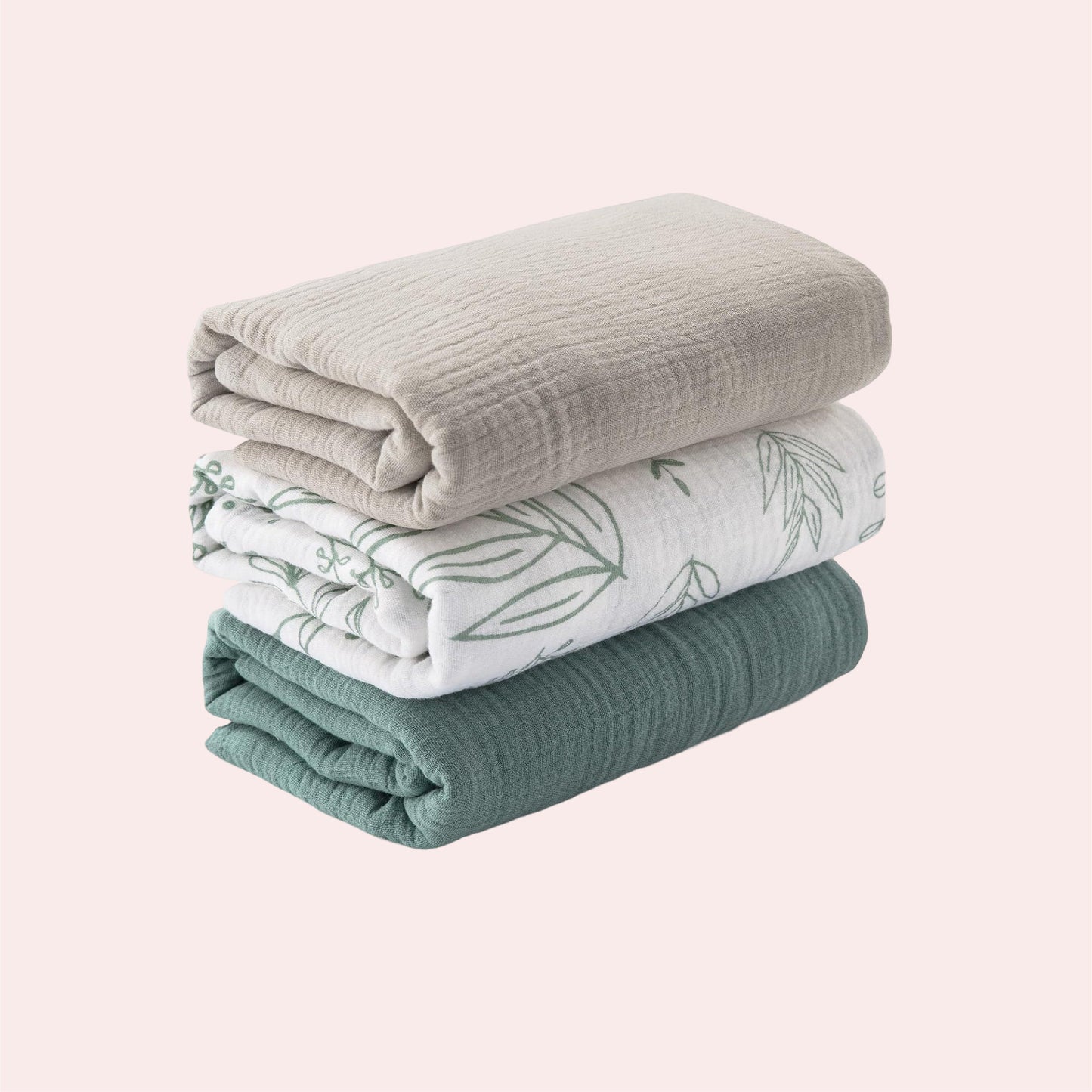 Muslin Swaddle Blankets for Newborn-3 Pack