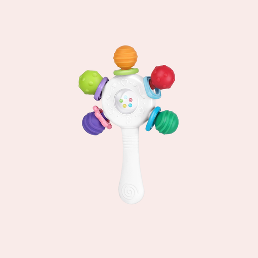 Food Quality Baby Rattle - Teething Ring - BPA - Free