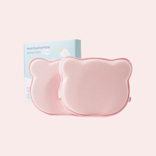 Soft and Breathable Baby Pillow with Memory Foam and Bear Design