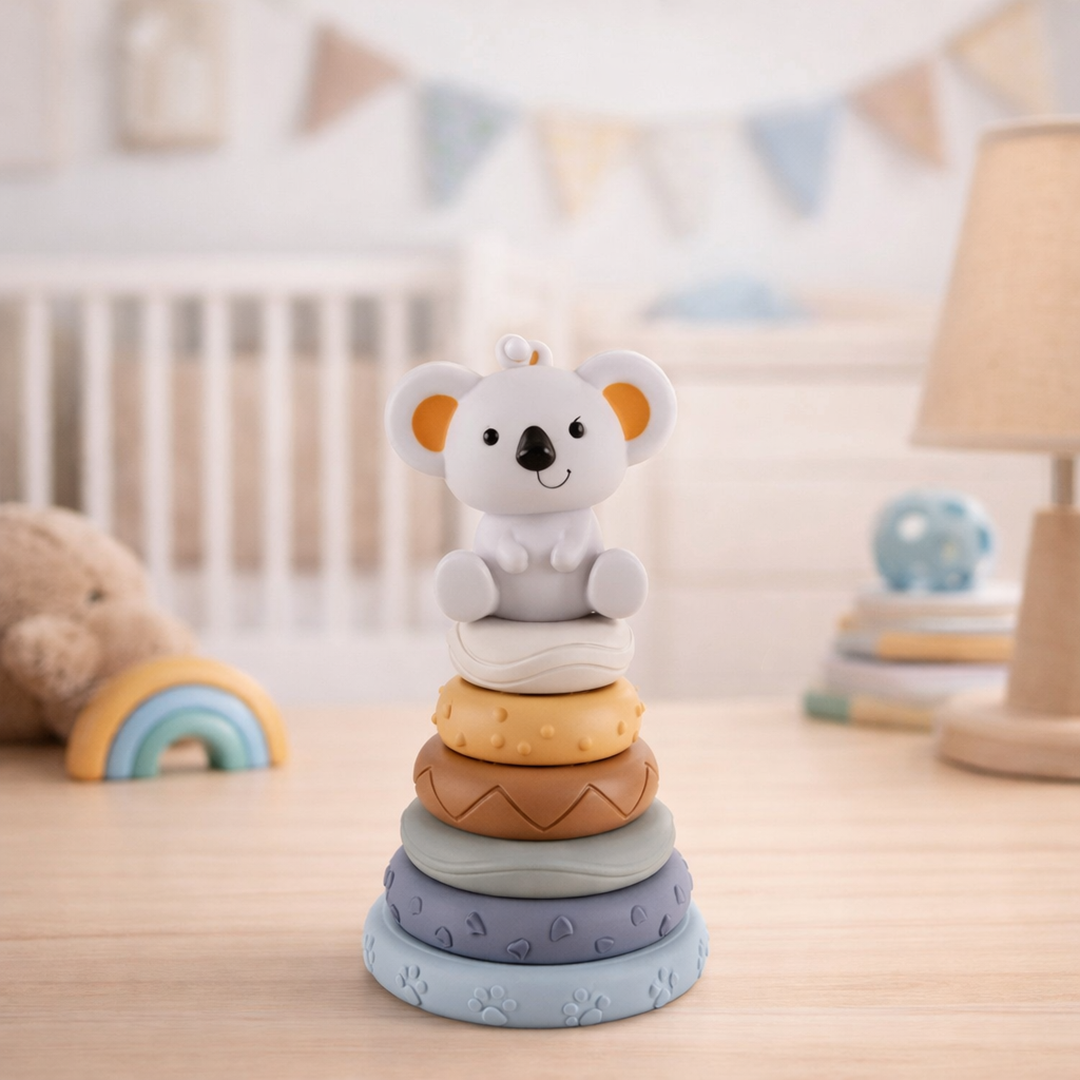 Teething-Friendly Stacking Blocks – Infant Safe Toy