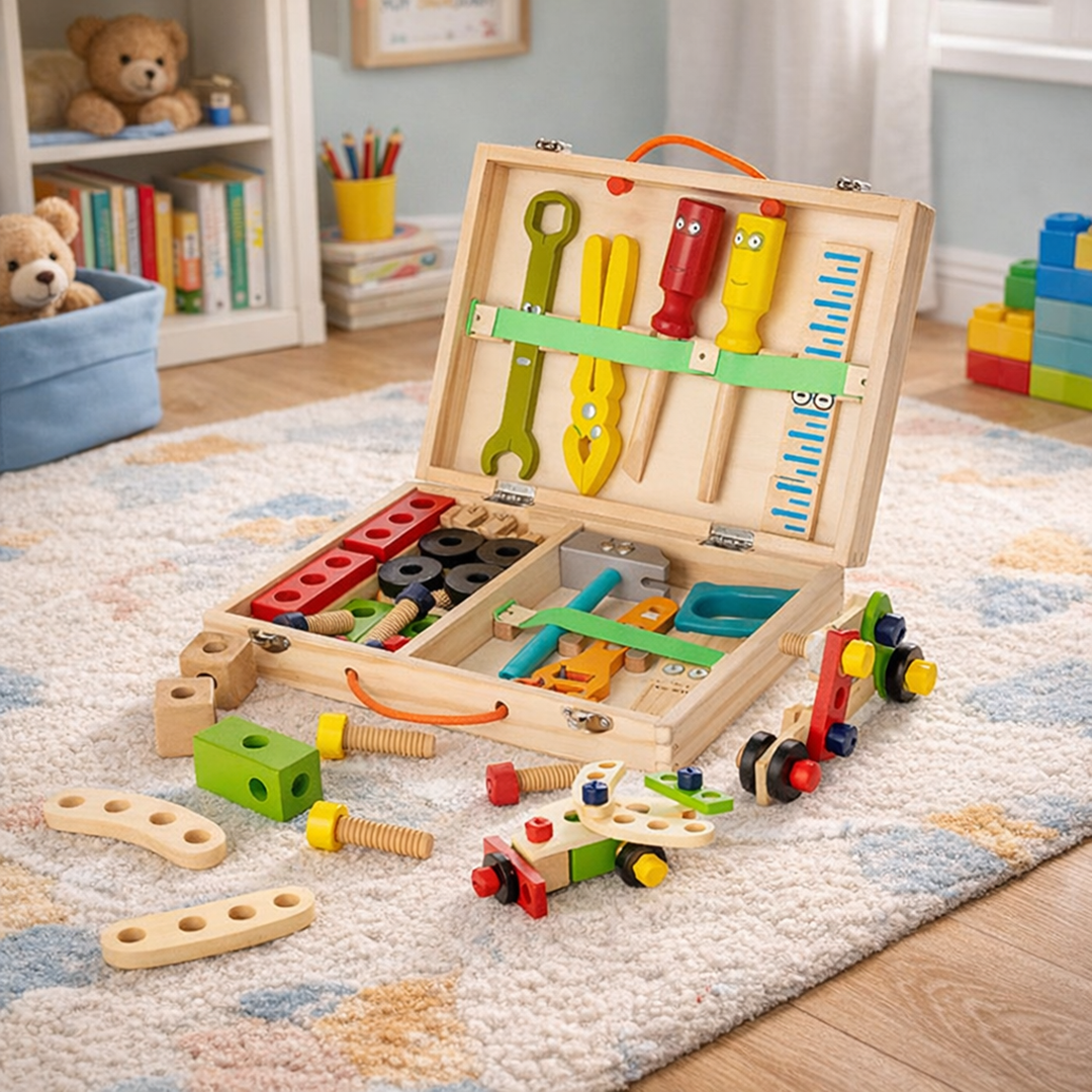 Kids' Wooden Tool Set – Creative Play and Early Learning Essentials