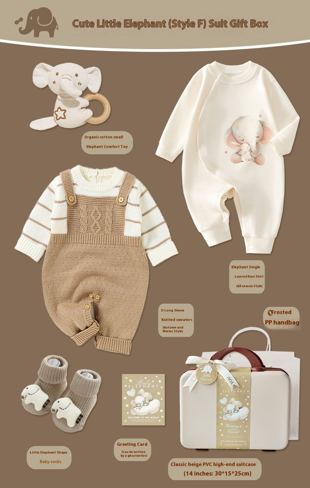 Luxury Baby Gift Set Little Elephant Newborn Collection