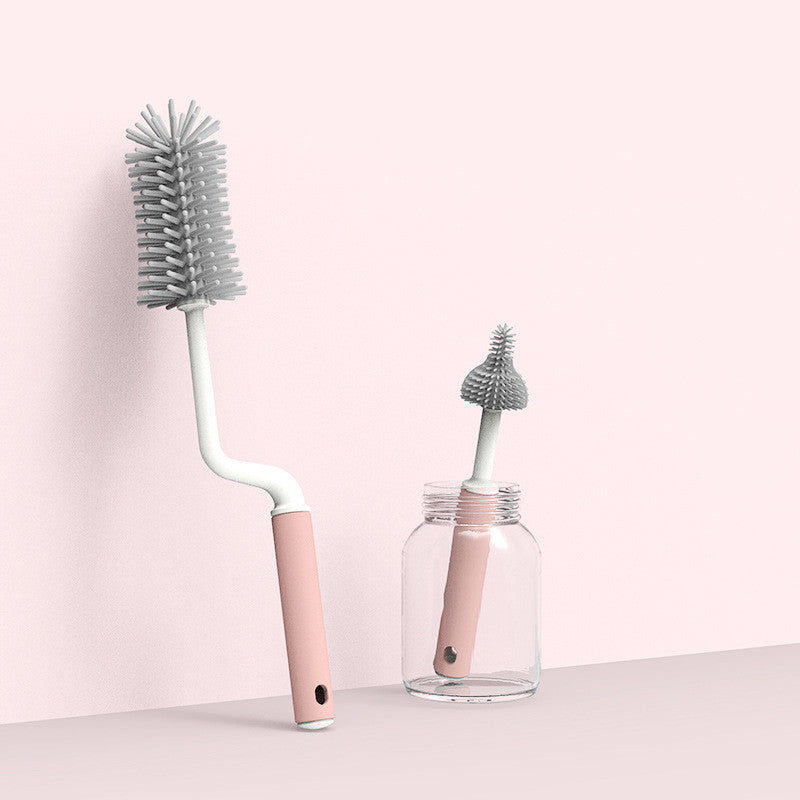 Silicone Bottle Cleaning Brush Set
