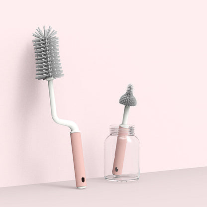 Silicone Bottle Cleaning Brush Set