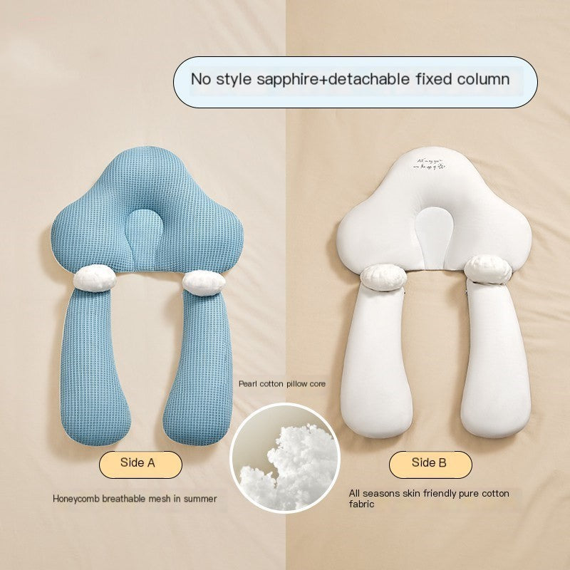 Baby Correction Head Shaping Pillow - Pink Drawstring style product view