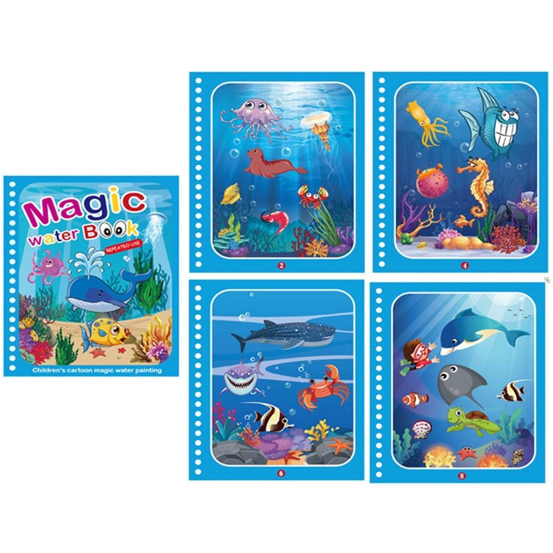 Reusable Mess-Free Magic Water Coloring Book