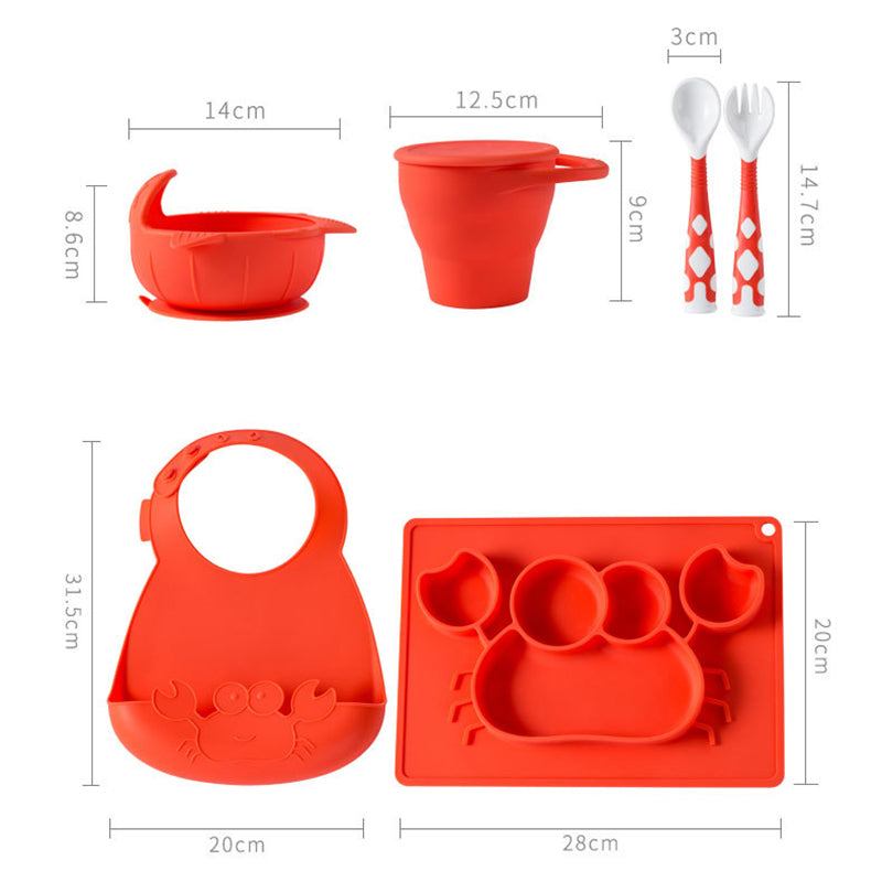 CuddleCritters™ Premium Baby Silicone Dining Set