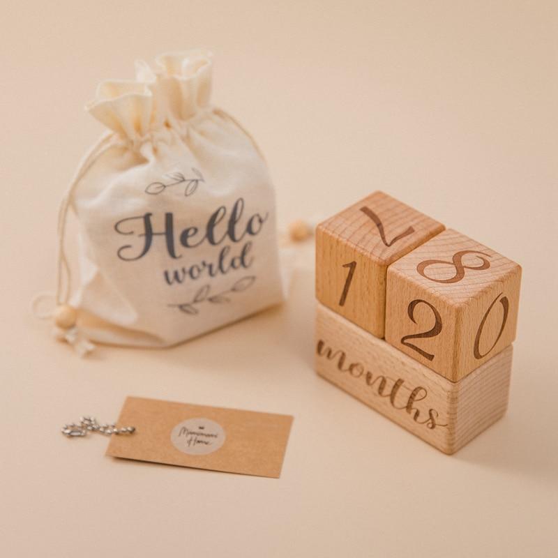 Wooden Milestones Photo Prop