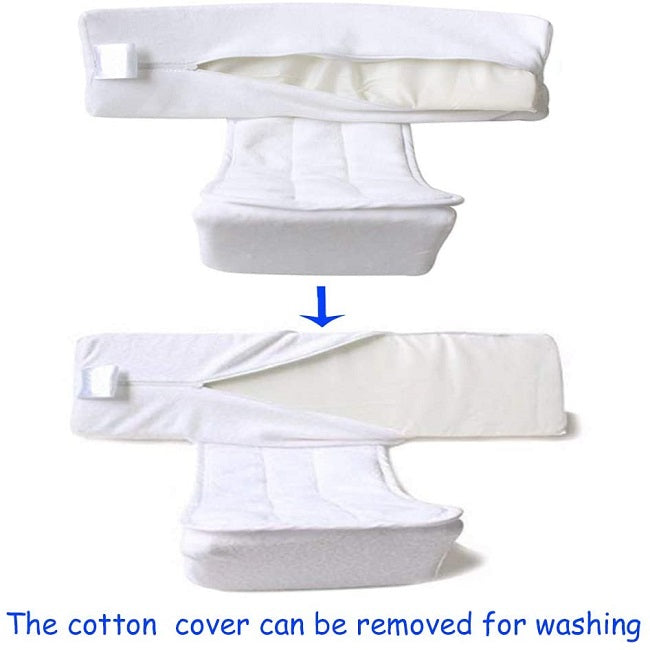 Newborn Baby Side Support Pillow Wedge with Removable Cover