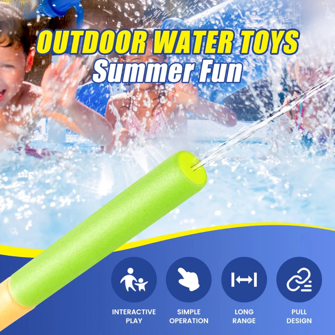 Outdoor Water Fun Sprinkler Set with 4 Expandable Tubes