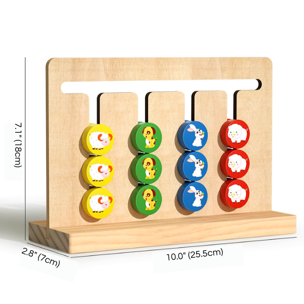 Toy - Four-color track game with animal theme product view