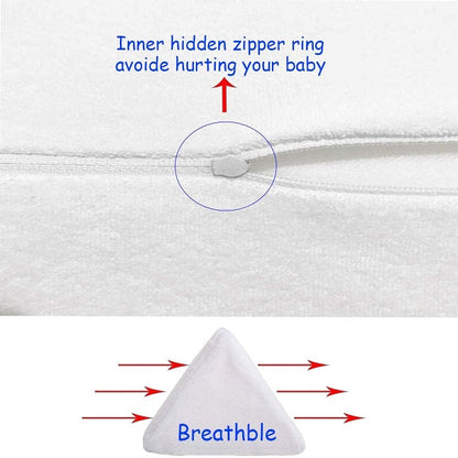 Newborn Baby Side Support Pillow Wedge with Removable Cover