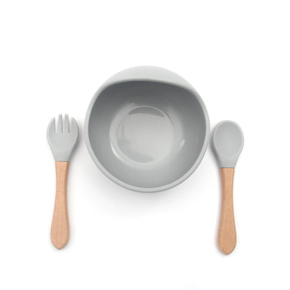 Silicone Feeding Bowl & Utensil Set