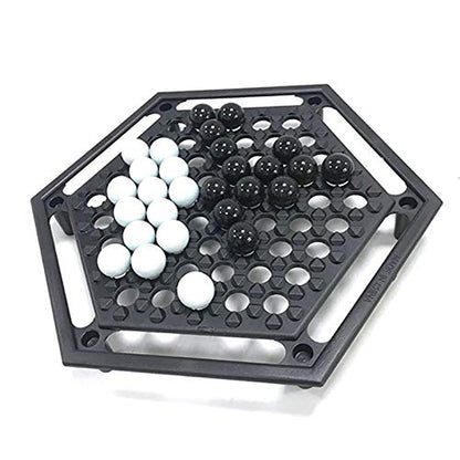 Chess Sets Chess Board Game Table Games Abalone Family Board Game Intellectual Development Desktop Party Home Marble Strategy Game for Children Kids Chess Board Game Set-WEIQUEEN