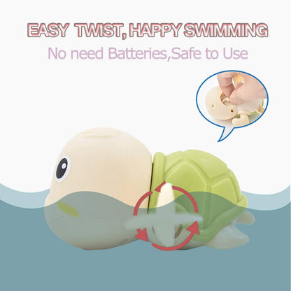 Baby Bath Toys-Wind up Turtle Bathtub Toys