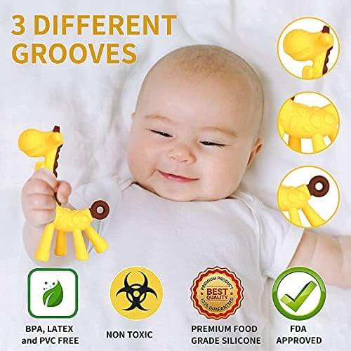 Baby Teething Toys 3-6 Months WEIQUEEN