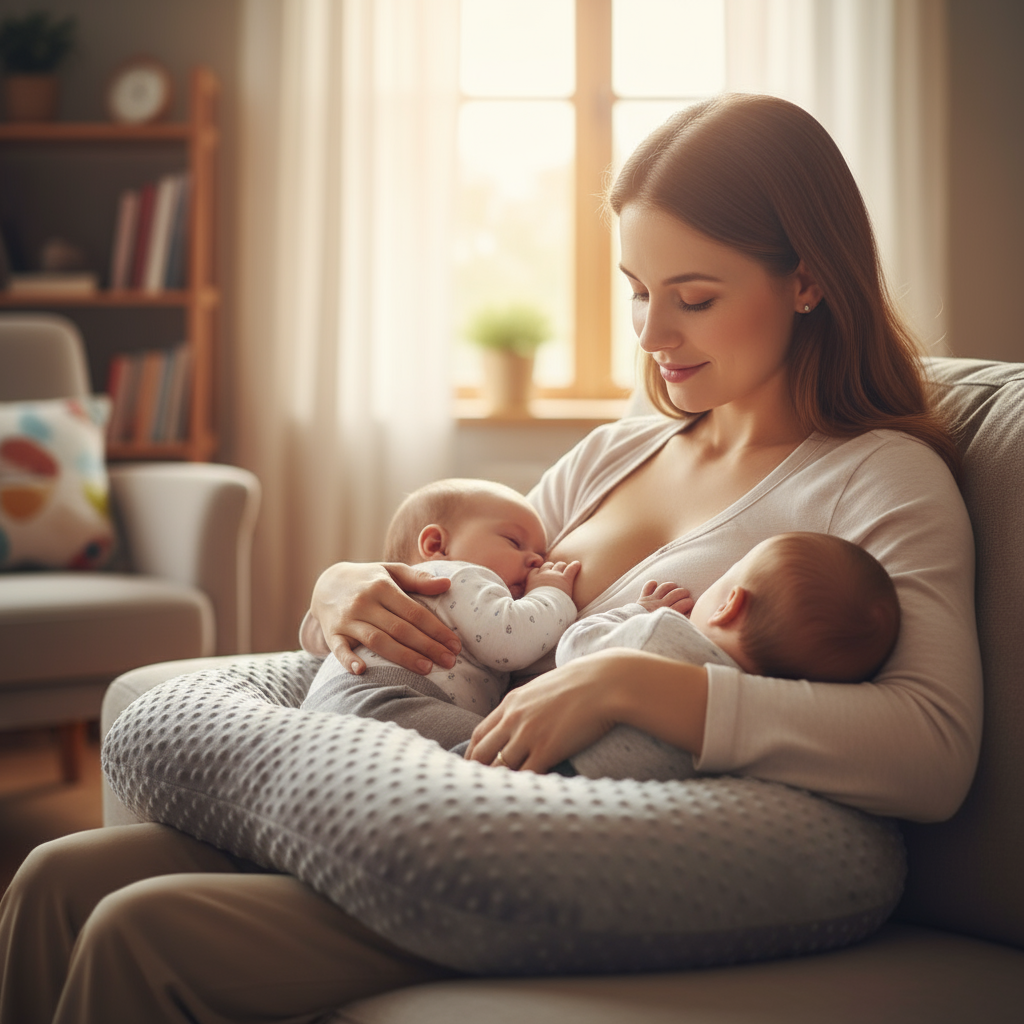 DuoNest™ Luxe Twin Nursing & Support Pillow