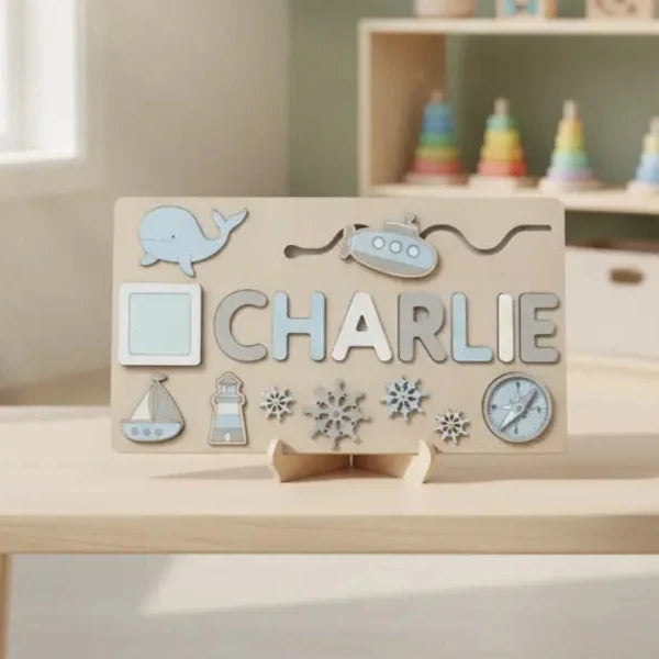 Toddlers Personalized Wooden Puzzle