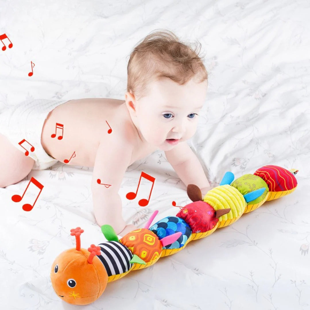 Soft Sensory Musical Caterpillar Toy for Infants