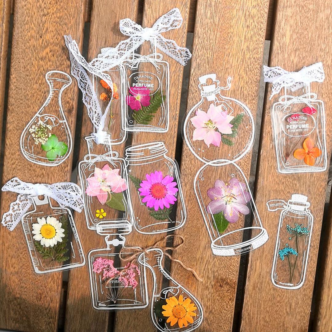 DIY Bookmark Set with Pressed Flowers - 30-Piece Collection