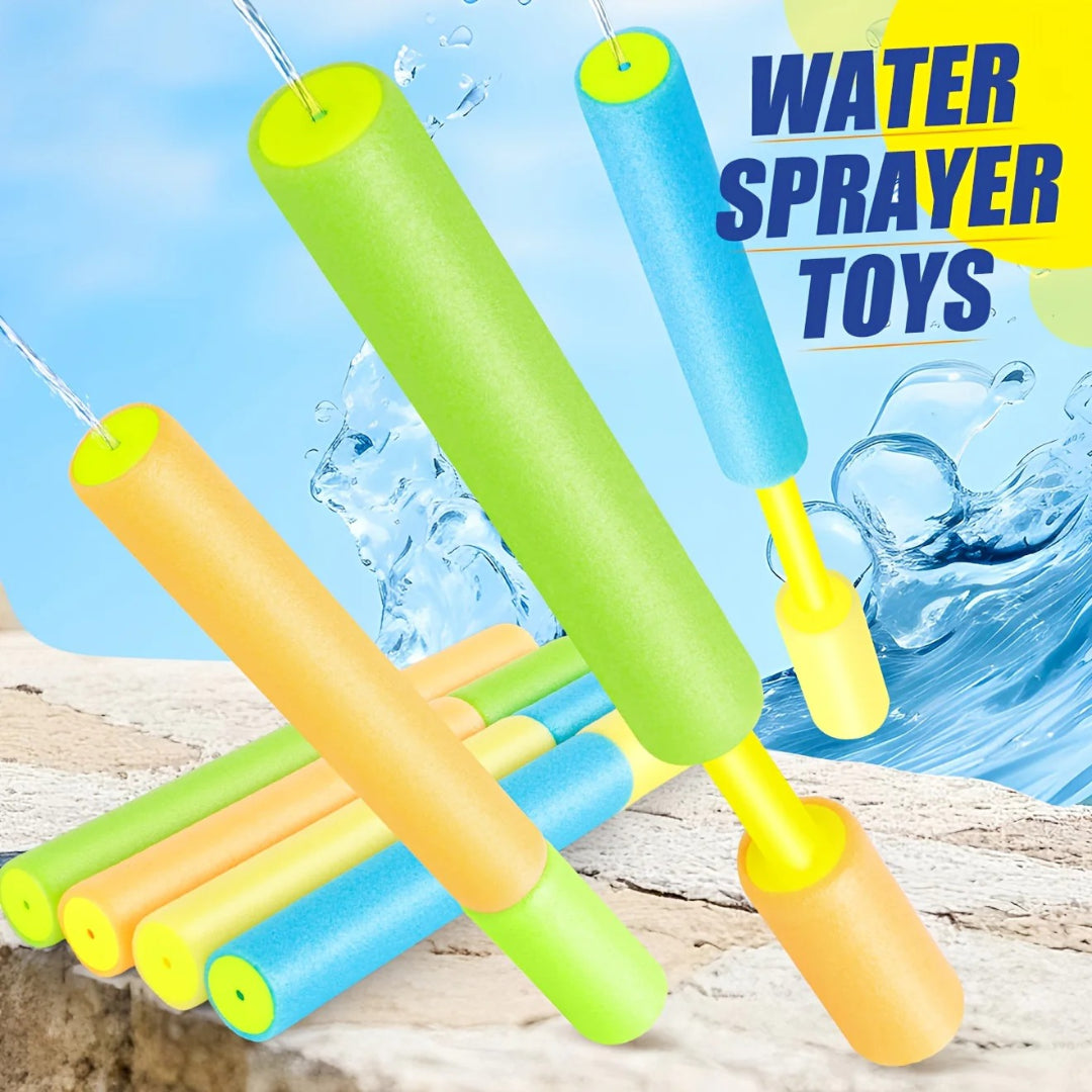 Outdoor Water Fun Sprinkler Set with 4 Expandable Tubes